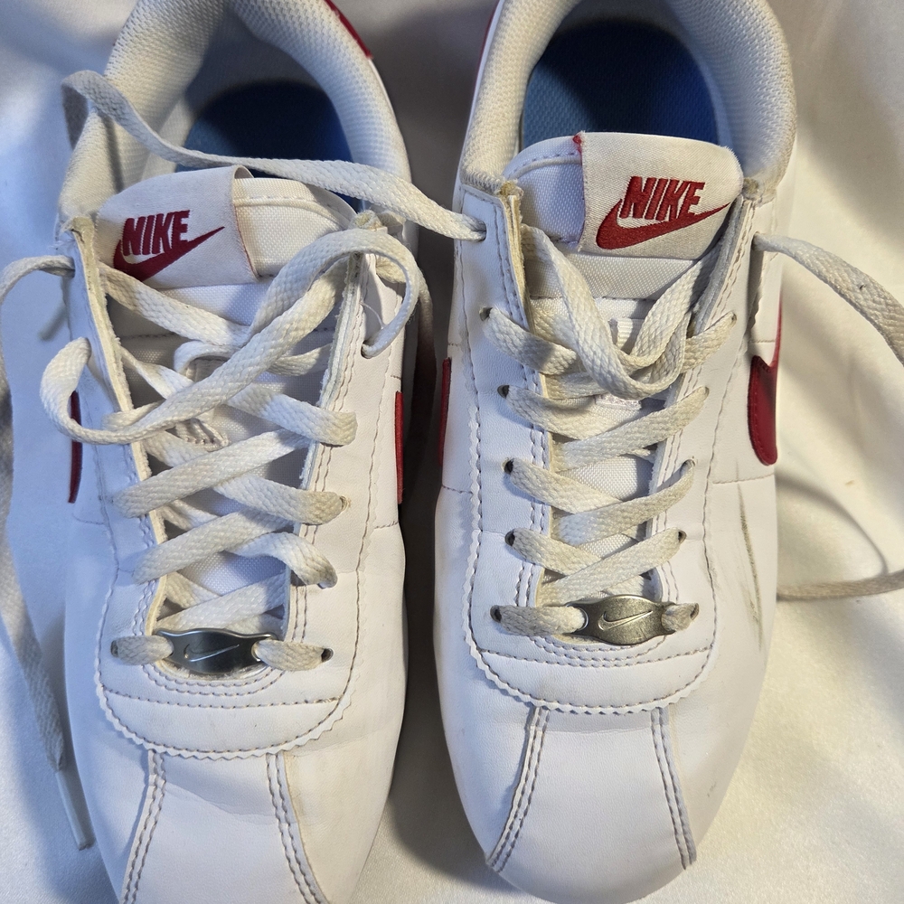 Nike Cortez 'Forrest Gump' White and Red Sneakers Youth Sz 4.5